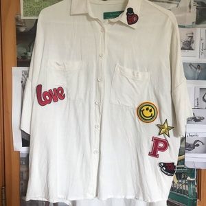 ASCOT & Hart patch blouse